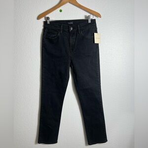 NWOT The Erin High Rise‎ Straight Leg black Jeans 28